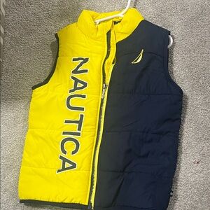 Nautica Two-Tone Yellow and Navy Vest